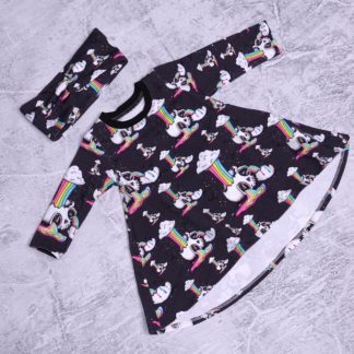 Be a rainbow jurk met hoofdband maat 62/68 (3/6 maanden)
