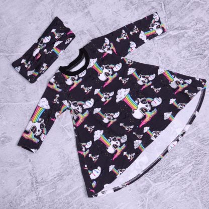 Be a rainbow jurk met hoofdband maat 62/68 (3/6 maanden)