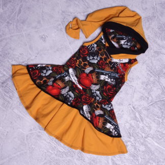 Old school fairy dress maat 110 ( 5 jaar )