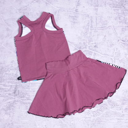 Stoere set tank top met lyra rok maat 92/98 ( 2/3 jaar ) - Afbeelding 2