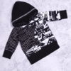 Dino ster hoody maat 50 ( newborn )