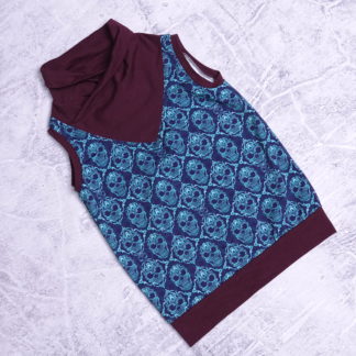 Barok style schedels your choice top maat 116 ( 6 jaar )