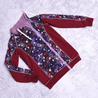 Zombie get your moto on  gevoerd zip up vest maat 10 jaar (140)