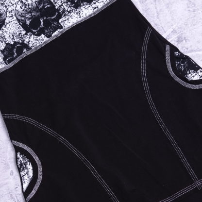Zwart wit schedels cozy dress maat 6 jaar (116) - Afbeelding 2