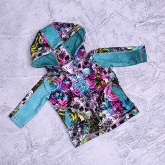 Fancy skulls Jackeroo jasje met druk knoopjes maat Newborn (56)