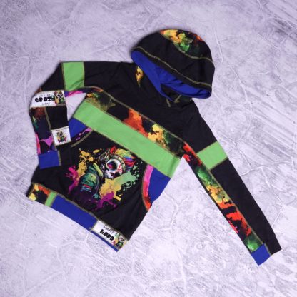 Punk allover hoody maat 12 jaar (152)