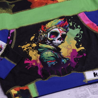 Punk allover hoody maat 12 jaar (152) - Afbeelding 2