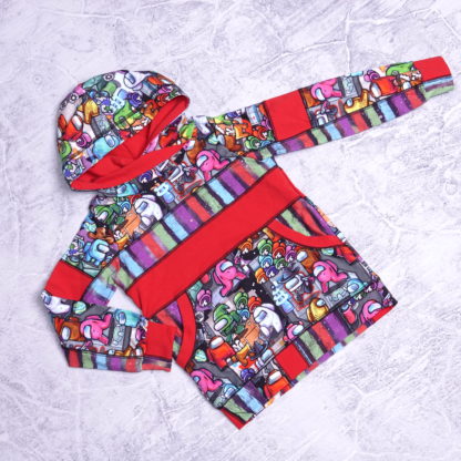 Onder ons allover hoody maat 6 jaar (116)