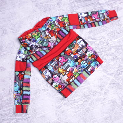 Onder ons allover hoody maat 6 jaar (116) - Afbeelding 3