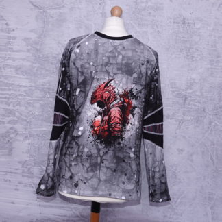 Red dragon french terry pa henric raglan maat S
