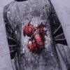Red dragon french terry pa henric raglan maat S - Afbeelding 2