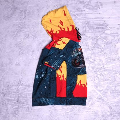 Monstertruck venture hoody met vlammen details maat 12 jaar (152) - Afbeelding 2