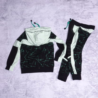 Neon wolf allover hoody +trailer joggers 6 years (116) - Afbeelding 5