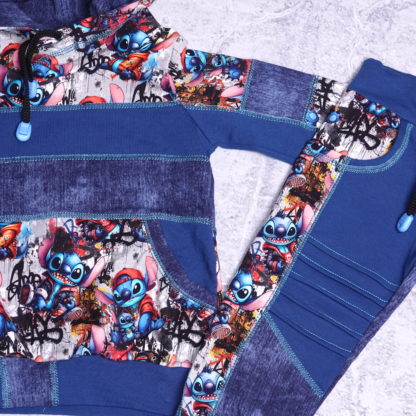 Stitchery allover hoodie met trail joggers maat 3 jaar (98) - Afbeelding 3