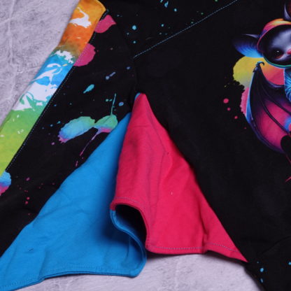Stoere vleermuis hoody met vleugels maat 7 jaar (122) - Afbeelding 4