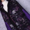 Skulls cardigan maat L french terry - Afbeelding 2