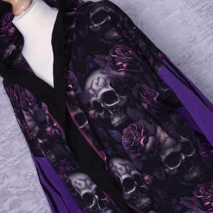 Skulls cardigan maat L french terry - Afbeelding 2