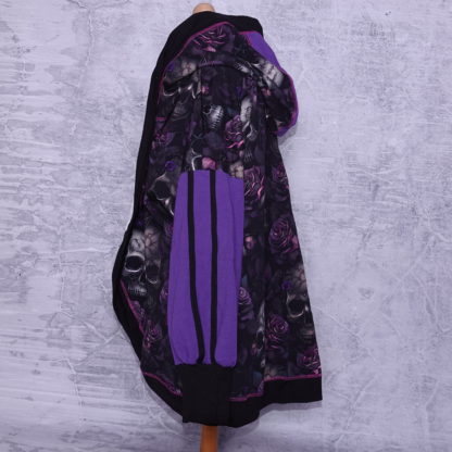 Skulls cardigan maat L french terry - Afbeelding 3