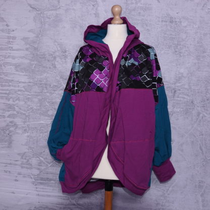 Draken cardigan maat XL  french terry - Afbeelding 2