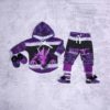 Draakjes baby set 4 delig maat 3/6 maanden (62/68) french terry