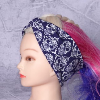Damask skull haarband maat 54cm