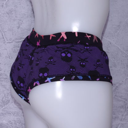 Net panty look cheeky paars maat 40 europe L - Afbeelding 2