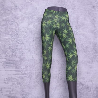 Blad spandex 3/4 legging maat M/L