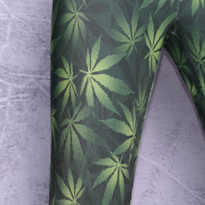 Blad spandex 3/4 legging maat M/L - Afbeelding 2