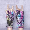 Regenboog skulls handschoenen zachtgevoerd maat L