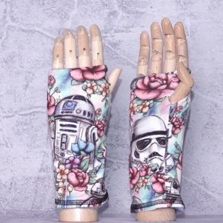 Bloemen wars handschoenen maat M