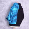 Turkoise blue skulls cropped hoody maat 42 (XL) - Afbeelding 5