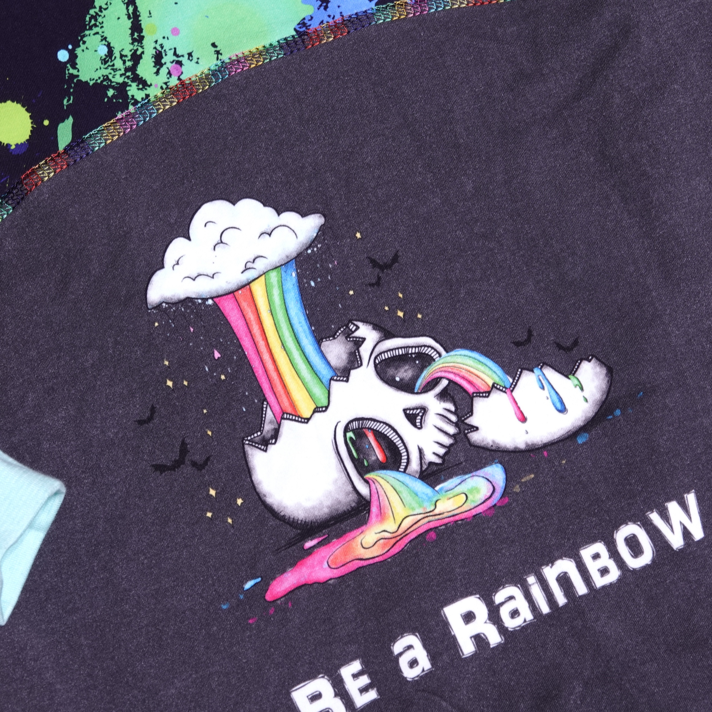 Detail closeup be a rainbow