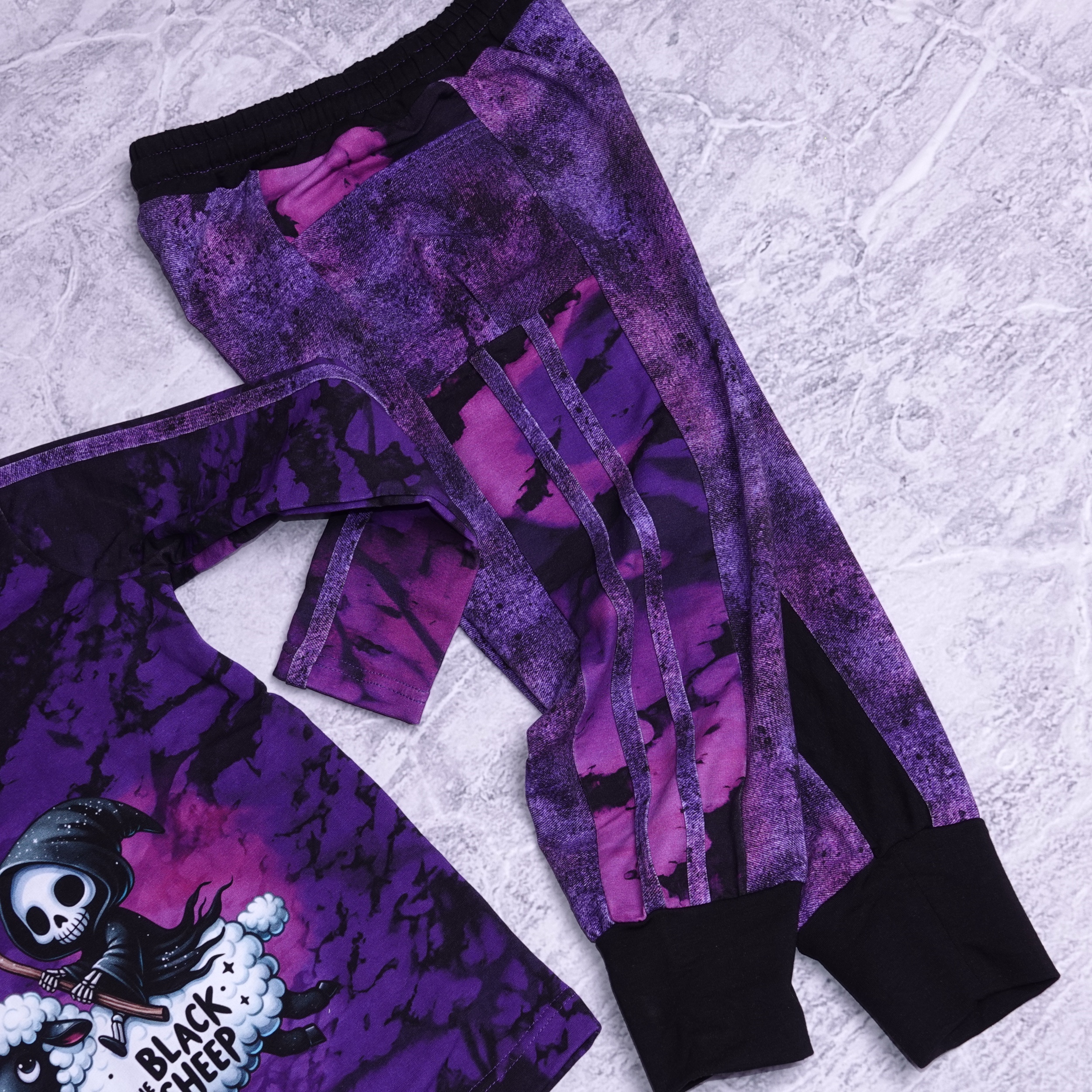 Details joggers paars