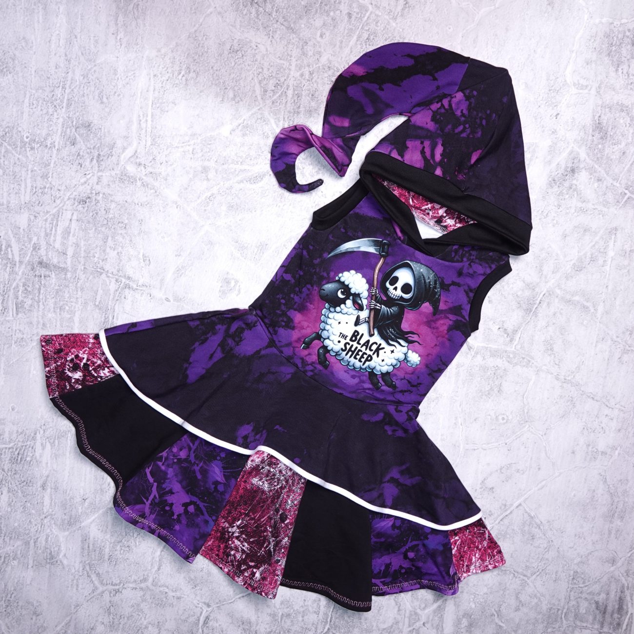 fairy blacksheep dress maat 9jaar