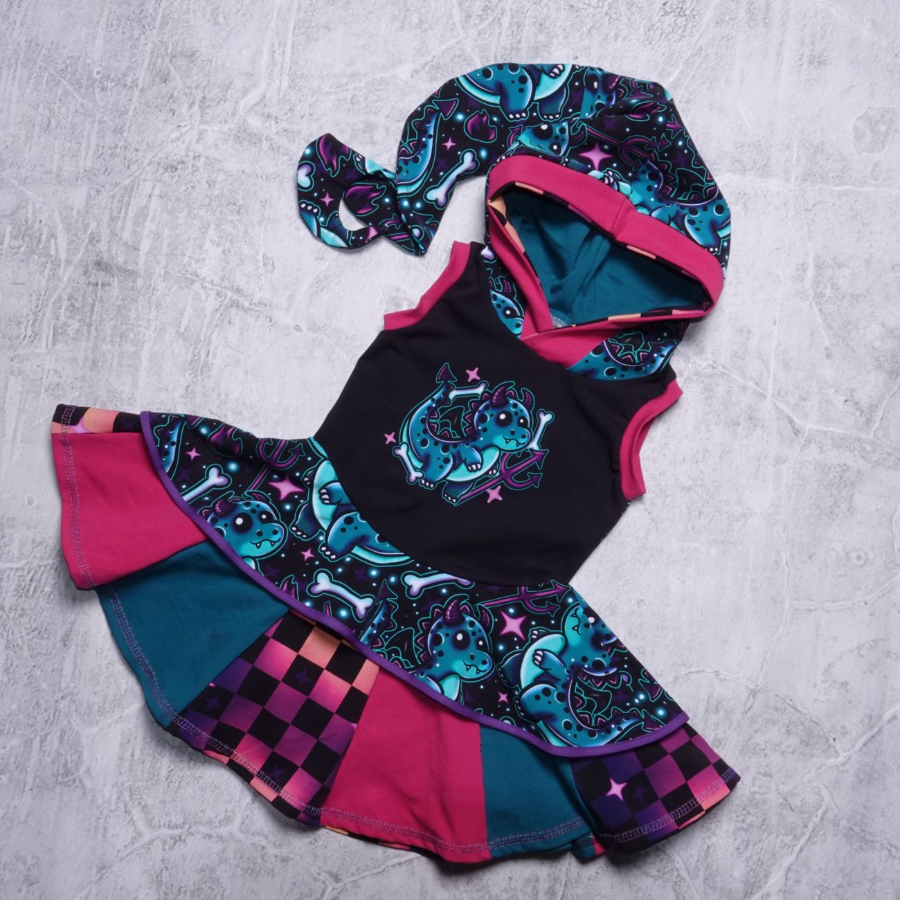 fairydress draakje 5years